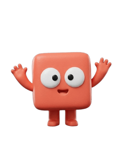 Blox mascot waving